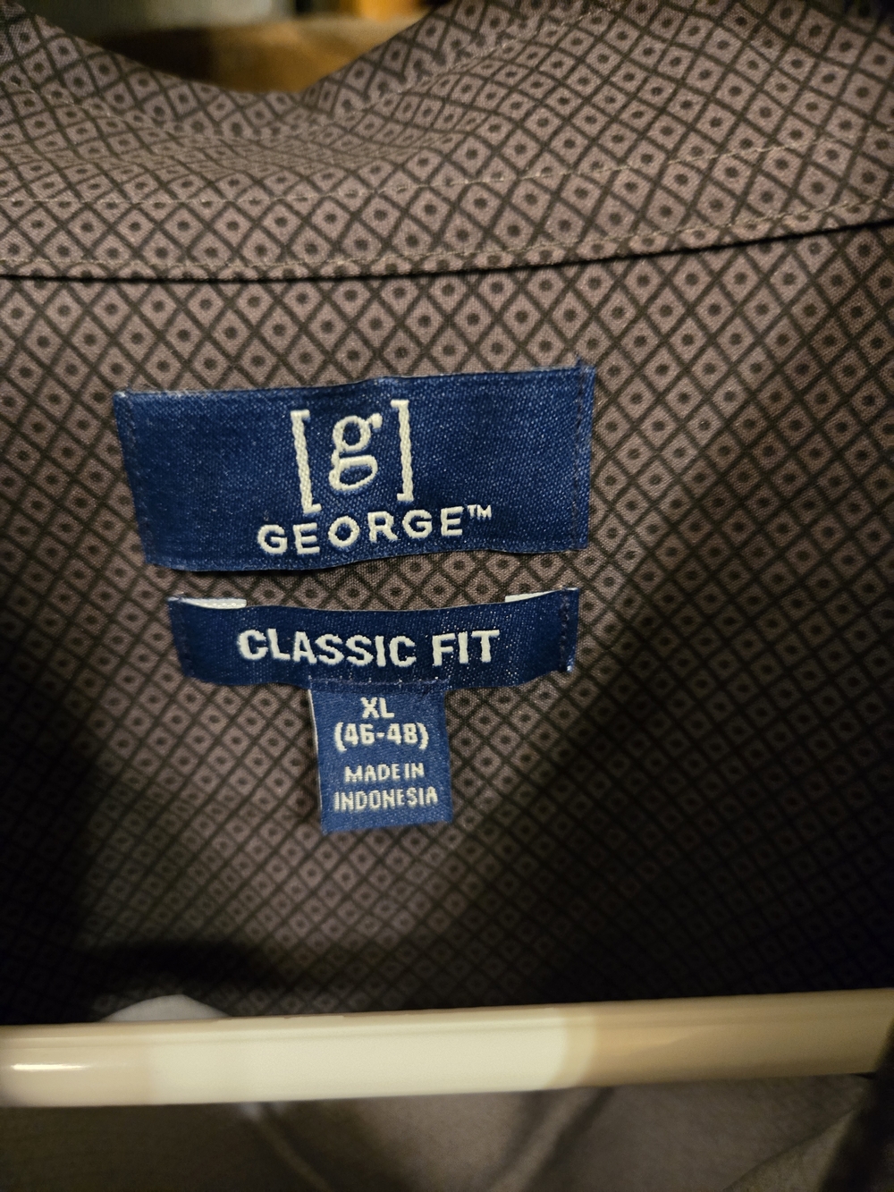 George Men's Micro-Pattern Button-Down Shirt - Picture 2 of 4